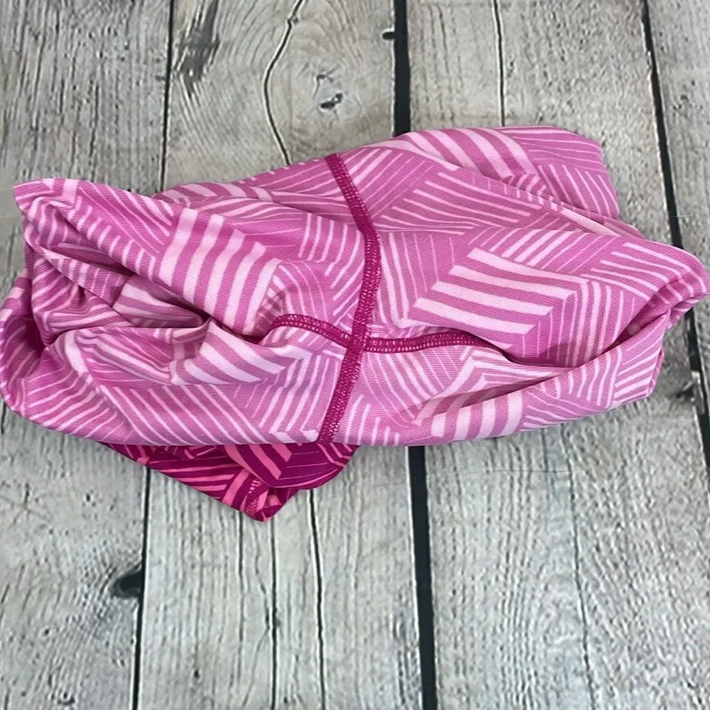 Lands’ End Pull on Long Leggings Bright Pink size L